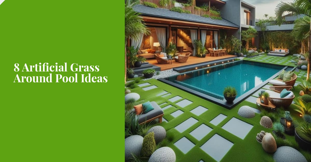 Artificial Grass Around Pool Ideas